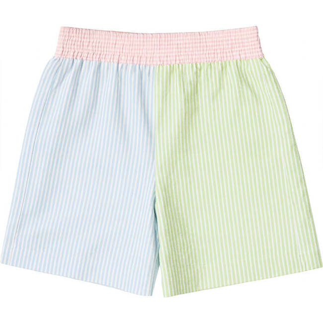 Stripe Seersucker Swim Trunk