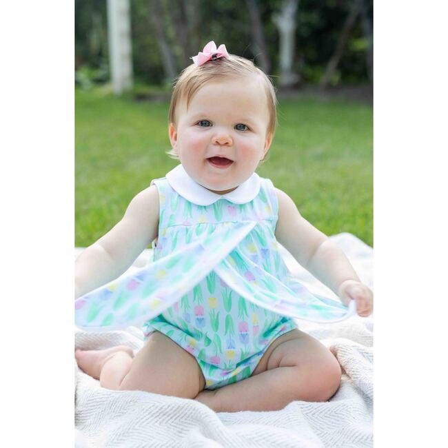 Printed Knit Tulip Romper