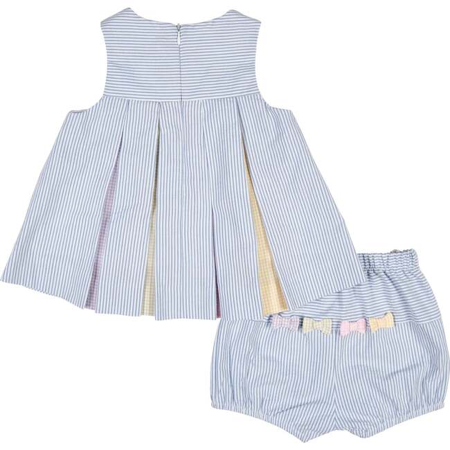 Multicolor Seersucker Dress & Bloomer - Dresses - 4