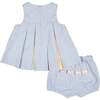 Multicolor Seersucker Dress & Bloomer - Dresses - 4