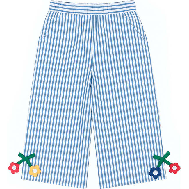 Seersucker Pants with Flowers