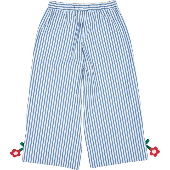 Seersucker Pants with Flowers
