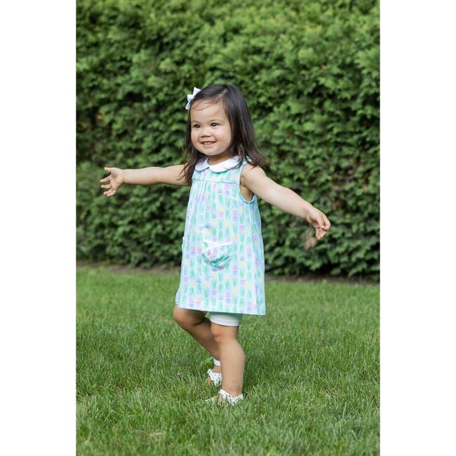Printed Knit Tulip Pocket Dress - Dresses - 3