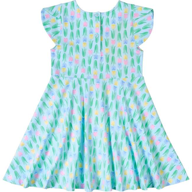 Printed Knit Tulip Twirl Dress - Dresses - 5
