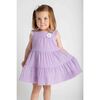 Crinkle Lawn Dress With Flower - Dresses - 2