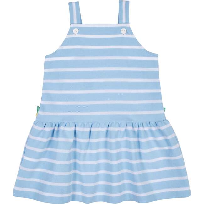 Stripe Knit Dress With Mulitcolor Flowers - Dresses - 4