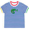 Stripe Knit T-Shirt With Lizard - T-Shirts - 1 - thumbnail