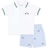 Knit Polo With Golf Clubs - Polo Shirts - 4