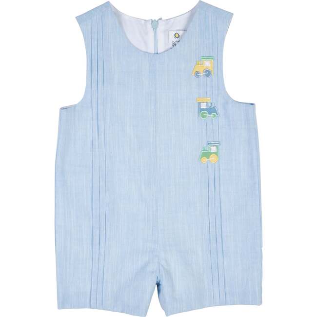 Linen-Look Shortall With Trains