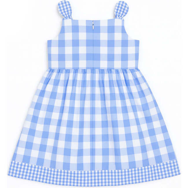 Gingham Dress With Flower Cherries - Dresses - 4