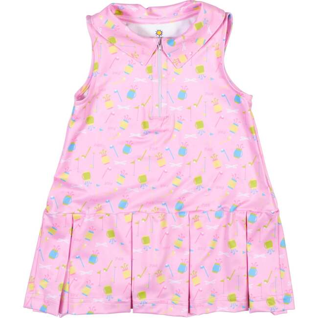 Golf Print Performance Knit Dress