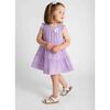 Crinkle Lawn Dress With Flower - Dresses - 3