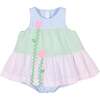 Seersucker Romper With Tulips - Rompers - 1 - thumbnail