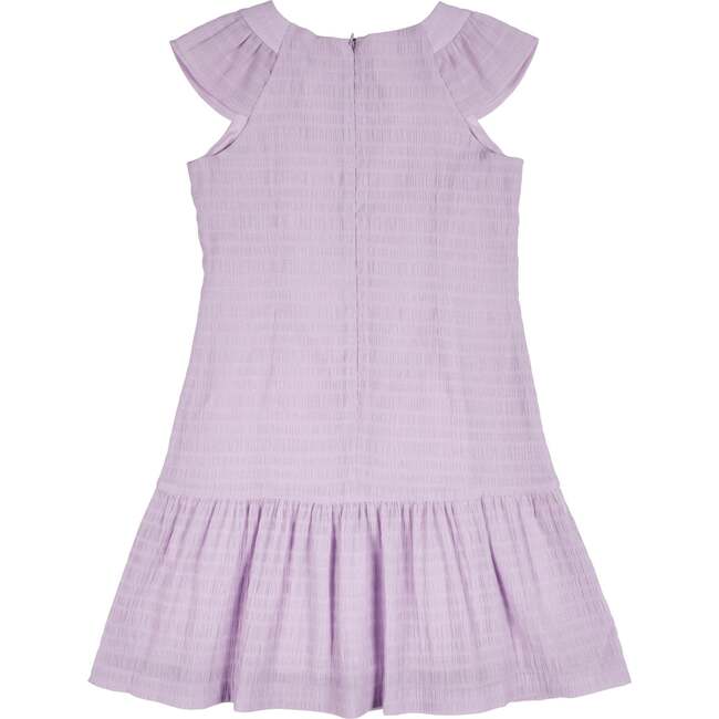 Crinkle Lawn Dress With Shirred Hem Ruffle - Dresses - 4