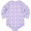 Floral Print One Piece Rashguard with Ruffles - One Pieces - 4