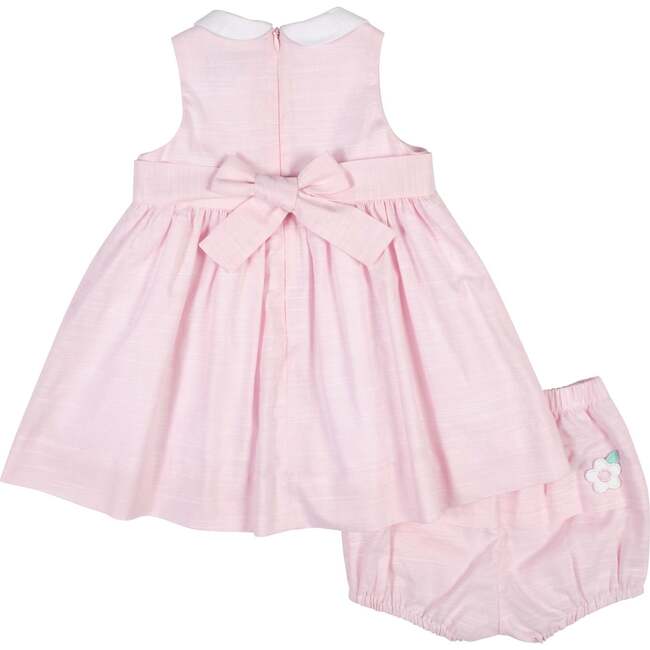 Linen-Look Dress & Bloomer With Flowers - Dresses - 4