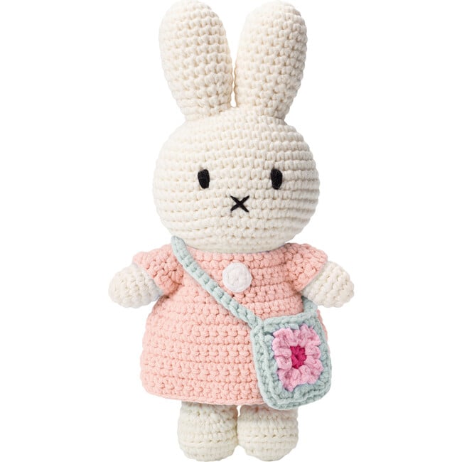 Miffy Handmade And Her Pastel Pink Dress + Flowerbag