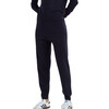 Wool Cashmere Cuffed Joggers, Navy - Pants - 1 - thumbnail