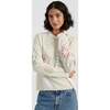 Wool Cashmere Garden Flowers sweater, Cream - Sweaters - 1 - thumbnail