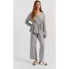 Wool Cashmere Light Wrap Cardigan, Light Grey - Sweaters - 1 - thumbnail