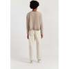 Wool Cashmere Light Relaxed Sweater, Soft Oat - Sweaters - 3