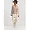 Wool Cashmere Light Wrap Cardigan, Soft Oat - Sweaters - 2