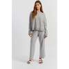 Wool Cashmere Light Relaxed Sweater, Light Grey - Sweaters - 2