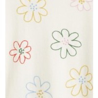 Wool Cashmere Garden Flowers sweater, Cream - Sweaters - 5