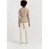 Wool Cashmere Light Wrap Cardigan, Soft Oat - Sweaters - 3