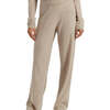 Wool & Cashmere Wide Leg Track Pant, Soft Oat - Pants - 1 - thumbnail
