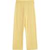 Wool & Cashmere Wide Leg Track PantSoft , Yellow - Pants - 1 - thumbnail