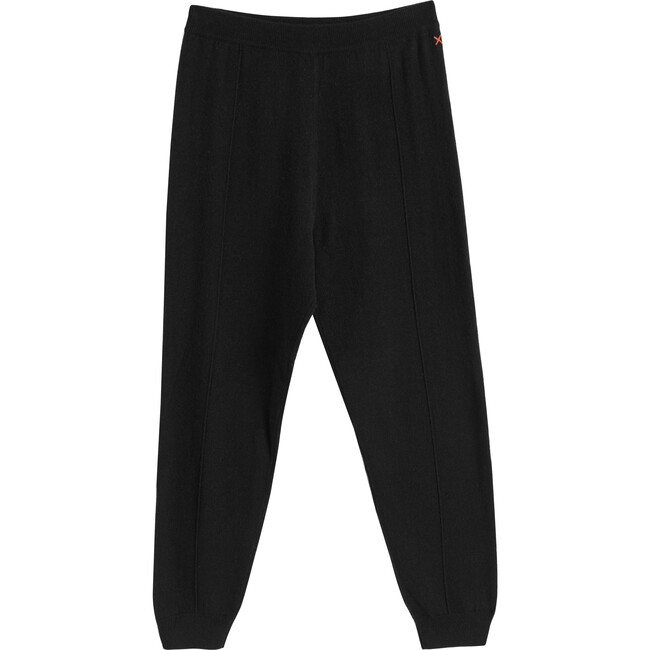 Wool Cashmere Cuffed Joggers, Black - Pants - 4