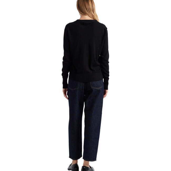 Pure Merino Cardigan, Black - Sweaters - 3