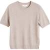 Pure Merino T-shirt, Beige - Sweaters - 3