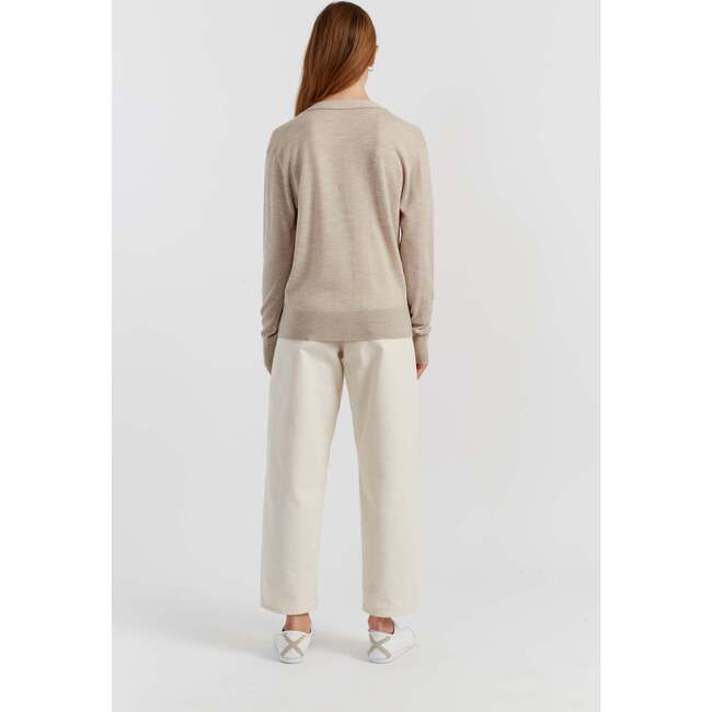 Pure Merino Cardigan, Beige