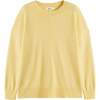 Wool & Cashmere Slouchy Sweater, Soft Yellow - Sweaters - 4