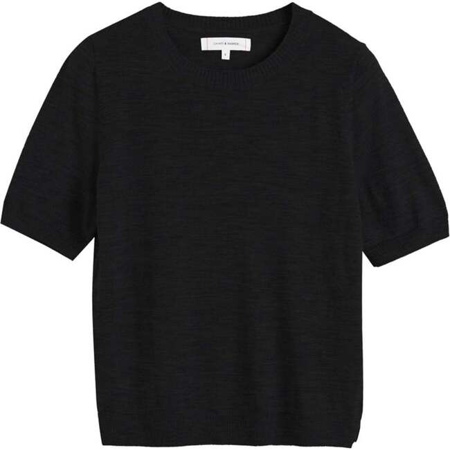 Pure Merino T-shirt, Black - Sweaters - 3