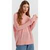 Pure Cashmere Summer Slouchy Sweater, Pink - Sweaters - 1 - thumbnail