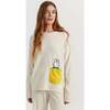 Wool Cashmere Miffy Peek Pocket Sweater, Cream - Sweaters - 1 - thumbnail