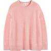 Pure Cashmere Summer Slouchy Sweater, Pink - Sweaters - 4