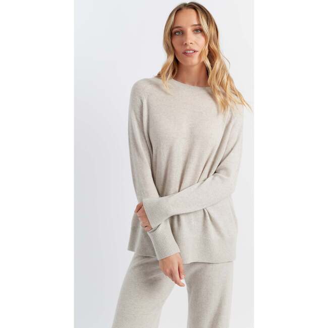 Pure Cashmere Summer Slouchy Sweater, Beige