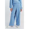 Cotton Snoopy Sweatpants, Blue - Pants - 1 - thumbnail