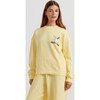 Cotton Peanuts Athletics Sweatshirt, Yellow - Sweaters - 1 - thumbnail