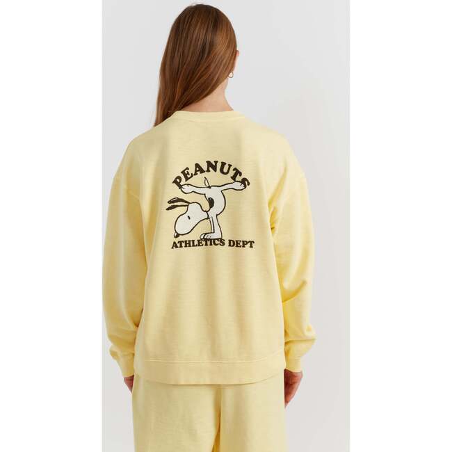 Cotton Peanuts Athletics Sweatshirt, Yellow