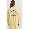 Cotton Peanuts Athletics Sweatshirt, Yellow - Sweaters - 2