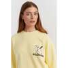 Cotton Peanuts Athletics Sweatshirt, Yellow - Sweaters - 3