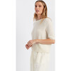 Cloud Cashmere T-Shirt, Cream - Sweaters - 1 - thumbnail