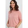 Cloud Cashmere T-Shirt, Pink - Sweaters - 1 - thumbnail