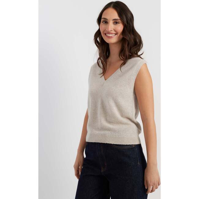 Cloud Cashmere Tank, Taupe