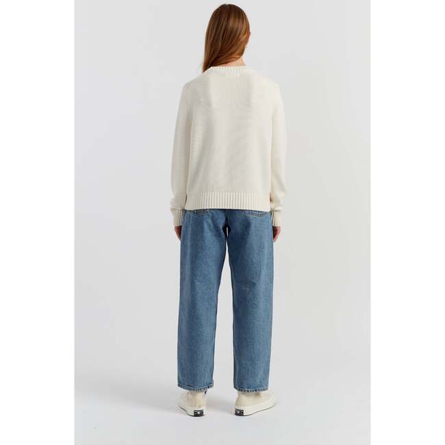 Cotton Miffy Hand Embroidered Sweater, Cream